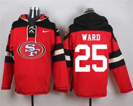 Nike San Francisco 49ers #25 Jimmie Ward Red Player Pullover NFL Hoodie
