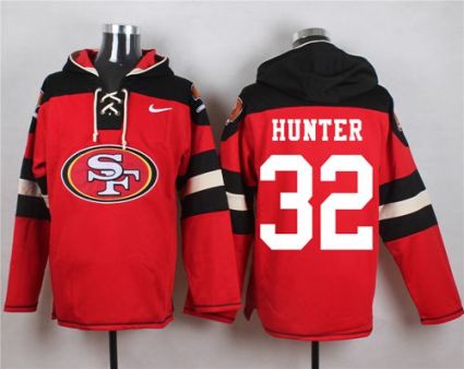 Nike San Francisco 49ers #32 Kendall Hunter Red Player Pullover NFL Hoodie