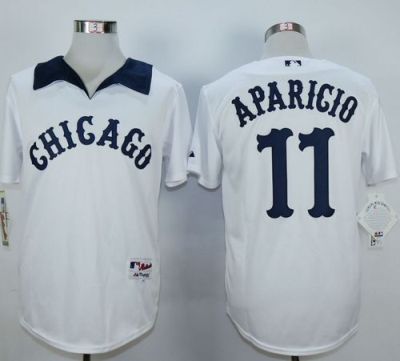 Chicago White Sox #11 Luis Aparicio White 1976 Turn Back The Clock Stitched MLB Jersey