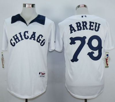 Chicago White Sox #79 Jose Abreu White 1976 Turn Back The Clock Stitched MLB Jersey
