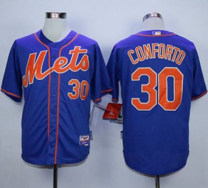 New York Mets #30 Michael Conforto Blue Alternate Home Cool Base Stitched MLB Jersey