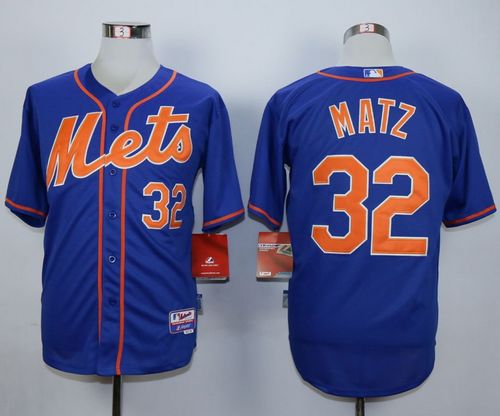New York Mets #32 Steven Matz Blue Alternate Home Cool Base Stitched MLB Jersey