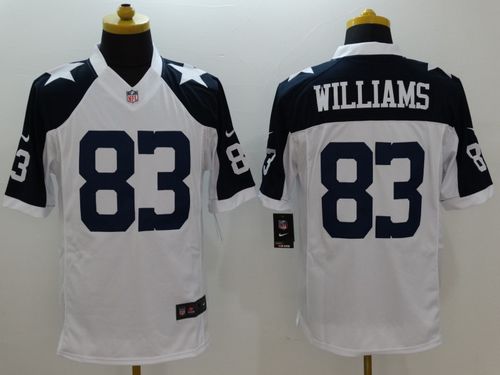 Nike Dallas Cowboys #83 Terrance Williams White Thanksgiving Throwback Men's Stitched NFL Limited Jersey