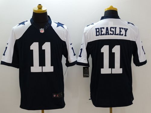Nike Dallas Cowboys #11 Cole Beasley Navy Blue Thanksgiving Throwback Men's Stitched NFL Limited Jersey