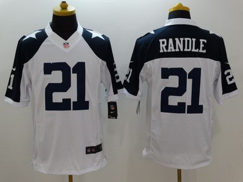 Nike Dallas Cowboys #21 Joseph Randle White Thanksgiving Throwback Men's Stitched NFL Limited Jersey