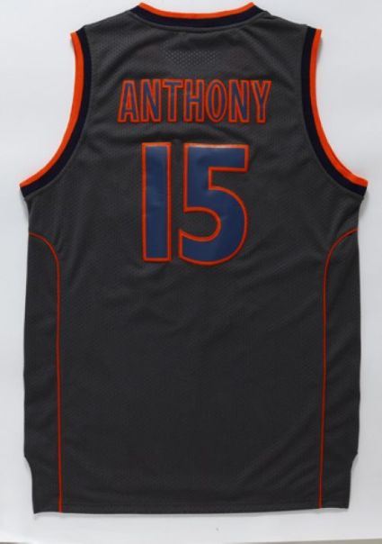 Syracuse Orange #15 Carmelo Anthony Black Basketball Stitched NCAA Jersey