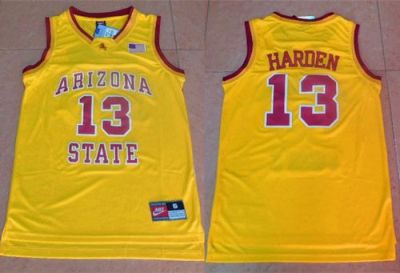 Arizona State Sun Devils #13 James Harden Gold Stitched NCAA Basketball Jersey