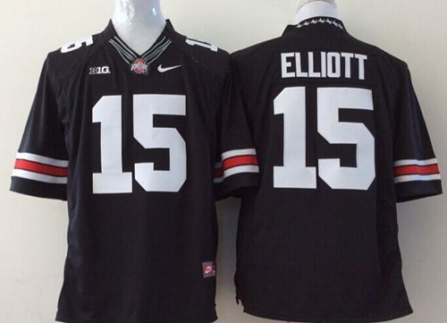 Youth Ohio State Buckeyes #15 Ezekiel Elliott Black Limited Stitched NCAA Jersey