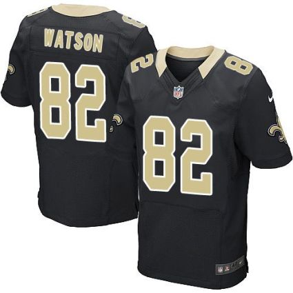 Nike New Orleans Saints #82 Benjamin Watson Black Team Color Men's Stitched NFL Elite Jersey