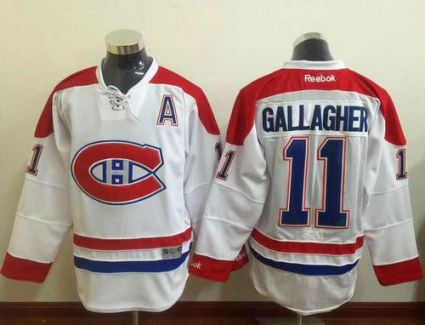 Montreal Canadiens #11 Brendan Gallagher White Stitched NHL Jersey
