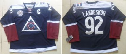 Colorado Avalanche #92 Gabriel Landeskog Navy Blue Alternate Stitched NHL Jersey Colorado Avalanche #92 Gabriel Landeskog Navy Blue Alternate Stitched NHL Jersey