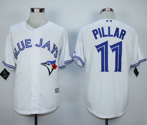 Toronto Blue Jays #11 Kevin Pillar White New Cool Base Stitched MLB Jersey