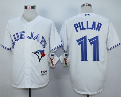 Toronto Blue Jays #11 Kevin Pillar White Cool Base Stitched MLB Jersey