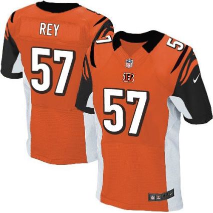 Nike Cincinnati Bengals #57 Vincent Rey Orange Alternate Men's Stitched NFL Elite Jersey