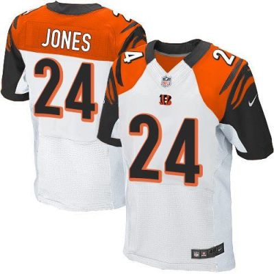 Nike Cincinnati Bengals #24 Adam Jones White Men's Stitched NFL Elite Jersey