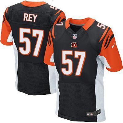Nike Cincinnati Bengals #57 Vincent Rey Black Team Color Men's Stitched NFL Elite Jersey