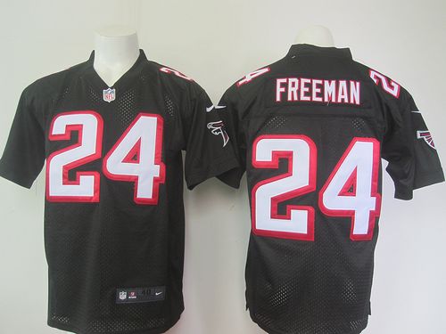 Nike Atlanta Falcons #24 Devonta Freeman Black Alternate Men's Stitched NFL Elite Jersey