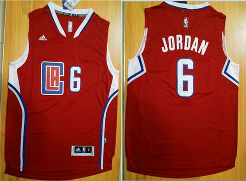 Revolution 30 Los Angeles Clippers #6 DeAndre Jordan Red Stitched NBA Jersey