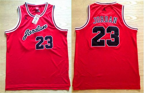 Chicago Bulls #23 Michael Jordan Red Anniversary Stitched NBA Jersey
