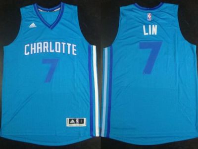 Charlotte Hornets #7 Jeremy Lin Teal Stitched NBA Jersey