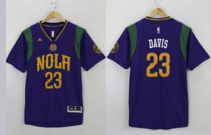 New Orleans Pelicans #23 Anthony Davis Purple Pride Stitched NBA Jersey