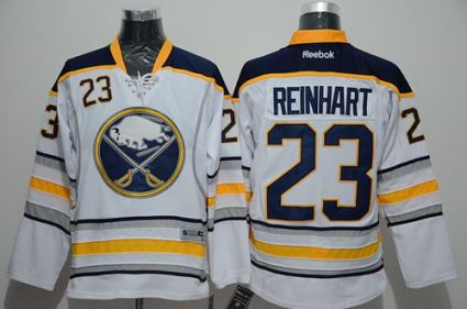 Buffalo Sabres #23 Sam Reinhart White Stitched NHL Jersey