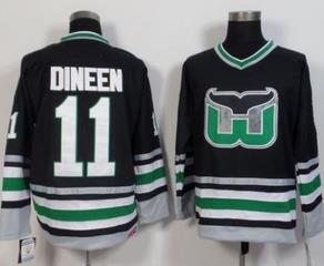 Hartford Whalers #11 Kevin Dineen Black CCM Throwback Stitched NHL Jersey