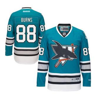 San Jose Sharks #88 Brent Burns Teal 25th Anniversary Stitched NHL Jersey
