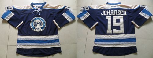 Columbus Blue Jackets #19 Ryan Johansen Navy Blue Alternate Stitched NHL Jersey