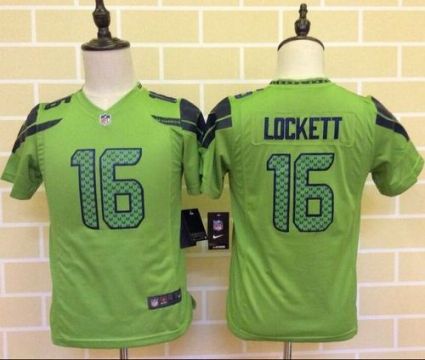 Youth Nike Seahawks #16 Tyler Lockett Green Alternate Stitched NFL Elite Jersey