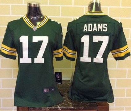 Women Nike Packers #17 Davante Adams Green Team Color Stitched NFL Elite Jersey
