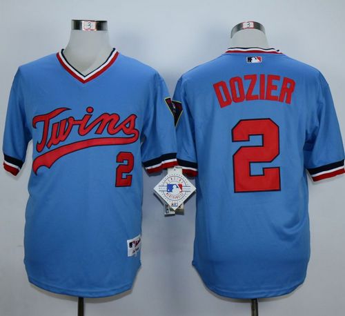 Minnesota Twins #2 Brian Dozier Light Blue 1984 Turn Back The Clock Stitched MLB Jersey Minnesota Twins #2 Brian Dozier Light Blue 1984 Turn Back The Clock Stitched MLB Jersey