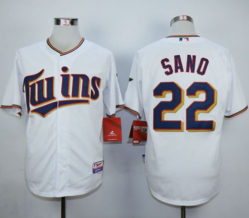 Minnesota Twins #22 Miguel Sano White Home Cool Base Stitched MLB Jersey
