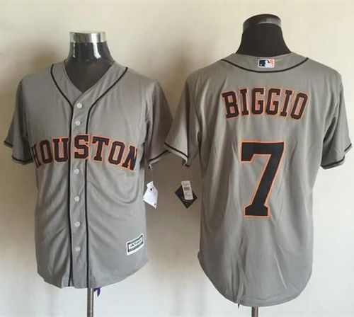 Houston Astros #7 Craig Biggio Grey New Cool Base Stitched MLB Jersey Houston Astros #7 Craig Biggio Grey New Cool Base Stitched MLB Jersey