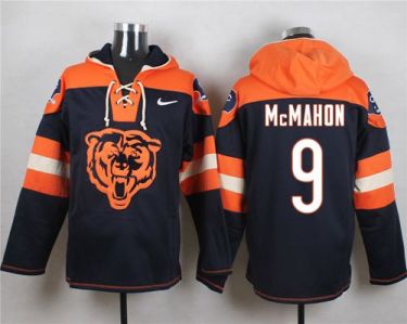 Nike Chicago Bears #9 Jim McMahon Navy Blue Player Pullover NFL Hoodie