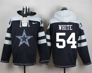 Nike Dallas Cowboys #54 Randy White Navy Blue Player Pullover NFL Hoodie