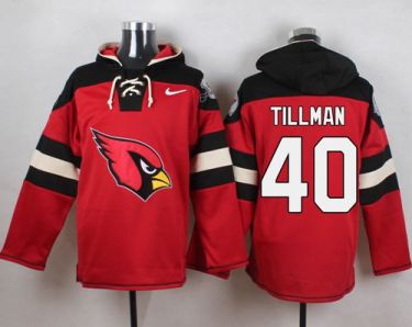 Nike Arizona Cardinals #40 Pat Tillman Red Player Pullover NFL Hoodie