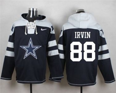 Nike Dallas Cowboys #88 Michael Irvin Navy Blue Player Pullover NFL Hoodie