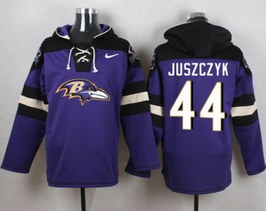 Nike Baltimore Ravens #44 Kyle Juszczyk Purple Player Pullover NFL Hoodie
