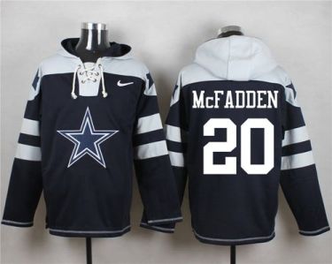 Nike Dallas Cowboys #20 Darren McFadden Navy Blue Player Pullover NFL Hoodie