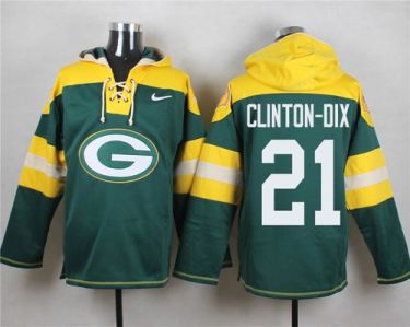 Nike Green Bay Packers #21 Ha Ha Clinton-Dix Green Player Pullover NFL Hoodie