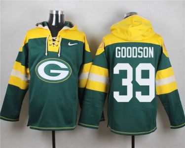 Nike Green Bay Packers #39 Demetri Goodson Green Player Pullover NFL Hoodie