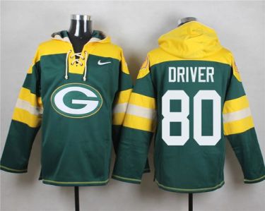 Nike Green Bay Packers #80 Donald Driver Green Player Pullover NFL Hoodie