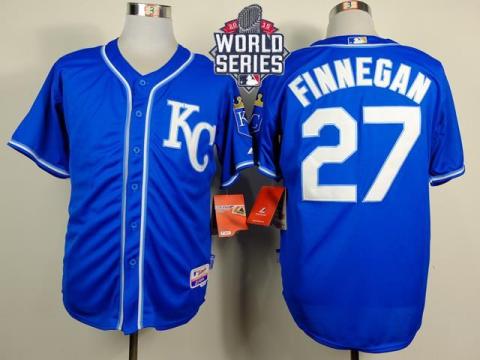 Royals #27 Brandon Finnegan Light Blue Alternate 2 Cool Base Stitched Baseball Jersey