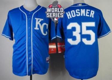 Royals #35 Eric Hosmer Blue Alternate 2 Cool Base W 2015 World Series Patch Stitched Baseball Jersey Royals #35 Eric Hosmer Blue Alternate 2 Cool Base W 2015 World Series Patch Stitched Baseball Jersey