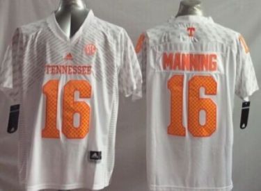 Youth Tennessee Vols #16 Peyton Manning White Stitched NCAA Jersey