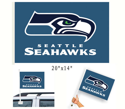 Seattle Seahawks Car Flag Game Flag
