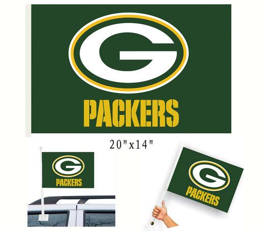 Green Bay Packers Car Flag Game Flag