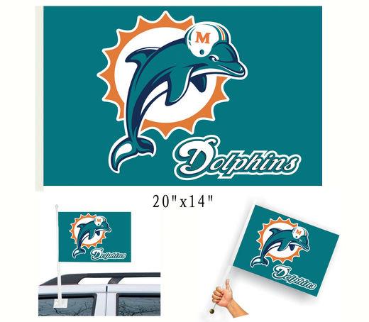 Miami Dolphins Car Flag Game Flag