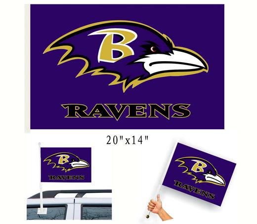 Baltimore Ravens Car Flag Game Flag